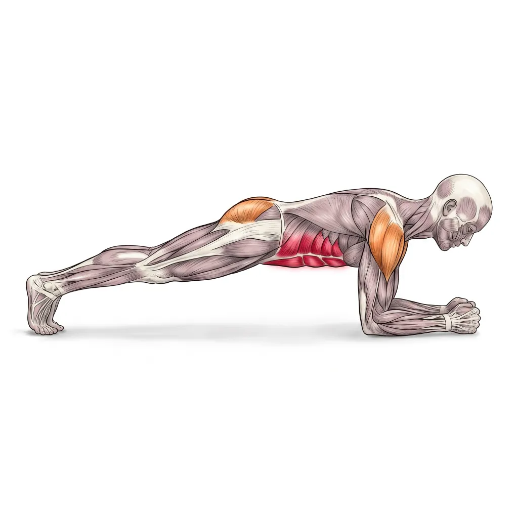 Anatomical illustration of the Plank